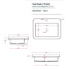 Artceram Fuori Scala Раковина 60х45 см, встраиваемая, с 1 отв., без перелива, цвет: denim. TFL034 37 00