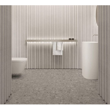 NOORTH milldue edition TUBE Раковина 48х38xh87 напольная из Ceramilux ,слив в стену, без отв. для смес, без перелива, цвет: белый матовый. 4933.20*0 Bianco Opaco-2