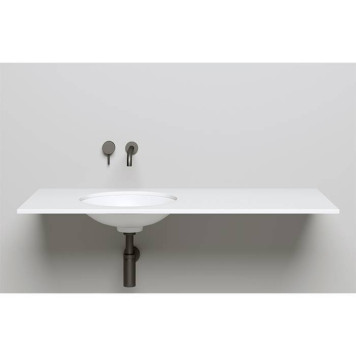 Salini Marea Раковина врезная снизу 42х42х12.8cм, без отв., без перелива, S-Stone, цвет: белый матовый. 1802208M-3