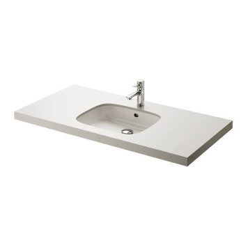 TOTO Public Раковина 54x46см, встраиваемая снизу, с переливом, CeFiONtect, цвет: белый-1