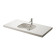 TOTO Public Раковина 54x46см, встраиваемая снизу, с переливом, CeFiONtect, цвет: белый