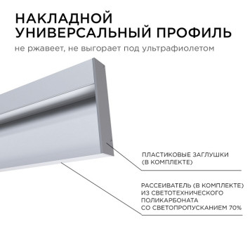 Короб накладной Apeyron Electrics 08-43-4