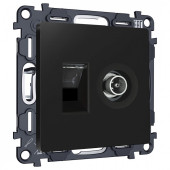 ТВ-розетка и розетка Ethernet RJ-45 без рамки Ambrella Volt ALFA MA812510