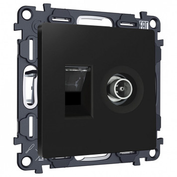 ТВ-розетка и розетка Ethernet RJ-45 без рамки Ambrella Volt ALFA MA812510