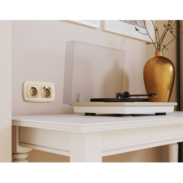 Рамка на 4 поста Ambrella Volt Radian Стекло натуральное OF350304-2