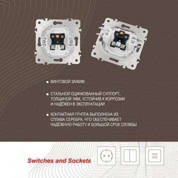 ТВ-розетка без рамки Arte Milano am-203 203.43-1.white-5