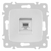 Розетка телефонная RJ-11 без рамки Arte Milano am-205 205.51-1.silver