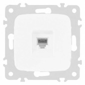 Розетка телефонная RJ-11 без рамки Arte Milano am-205 205.51-1.white