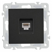 Розетка Ethernet RJ-45 без рамки Arte Milano am-206 206.45-1.black