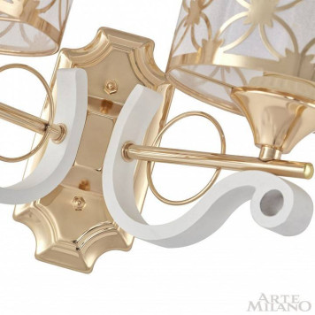 Бра Arte Milano Florentia-3097 303097/2W Wh/Gd-3