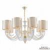 Подвесная люстра Arte Milano Florentia-8857 308857/8 Wh/Gd