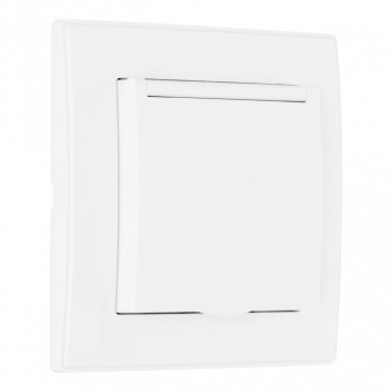 Розетка с заземлением и шторкой, с крышкой Arte Milano SET06-1 SET06-1-41-1 white-3