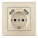 Розетка с заземлением и со шторкой и 2хUSB Arte Milano SET06-1 SET06-1-47-1 shampan