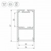 Профиль подвесной Arlight SL-LINE-3667-2000 ANOD 019299