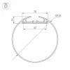 Профиль Arlight SL-ROUND-D120-2500 ANOD+OPAL 020475