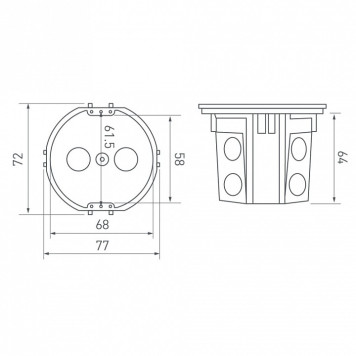 Подрозетник Arlight RMB 044895-1