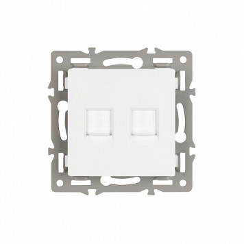 Розетка двойная RJ-12 и Ethernet RJ-45, без рамки Arlight SCT 045336-2