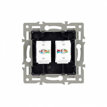 Розетка двойная RJ-12 и Ethernet RJ-45, без рамки Arlight SCT 045337-2