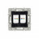 Розетка двойная RJ-12 и Ethernet RJ-45, без рамки Arlight SCT 045337