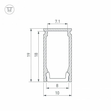 Профиль накладной Arlight LINE 053426-2