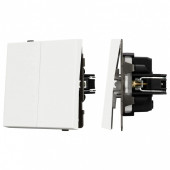 Выключатель двухклавишный без рамки Arlight SWT 054547