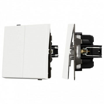 Выключатель проходной двухклавишный без рамки Arlight SWT 054556