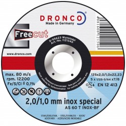 Абразивный отрезной диск Dronco AS 60 T 125х2/1 (1121340)