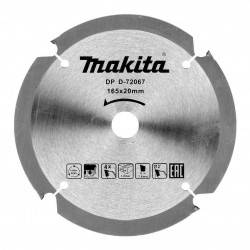 Диск для фиброцементных плит Makita 165x20x1.4x4T (D-72067)