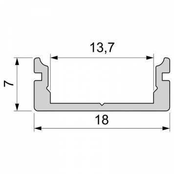 Профиль накладной Deko-Light AU-01-12 970040-1
