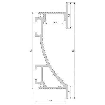 Профиль накладной Deko-Light EL-02-12 975496-1