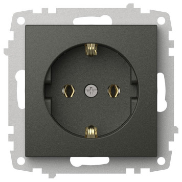 Розетка с заземлением, без рамки Elbi Eleсtriс Zena Vega 609-011100-217-1