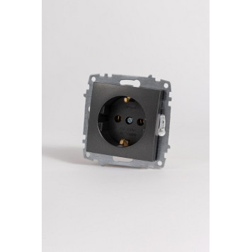Розетка с заземлением, без рамки Elbi Eleсtriс Zena Vega 609-011100-217-4