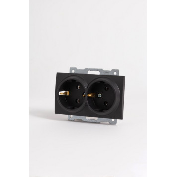 Розетка двойная с заземлением, без рамки Elbi Eleсtriс Zena Vega 609-014800-907-4