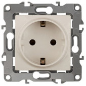 Розетка с заземлением, без рамки Эра Эра 12 12-2001-02