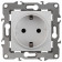 Розетка с заземлением и со шторкой, без рамки Эра Эра 12 12-2102-01