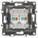 Розетка двойная Ethernet RJ-45 без рамки Эра Эра 12 12-3108-04