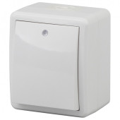 Выключатель одноклавишный с подсветкой Эра Эра Эксперт 11-1402-01