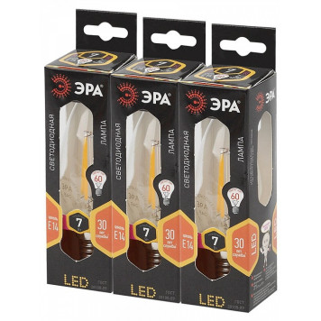 Лампа светодиодная Эра F-LED F-LED B35-7W-827-E14-3