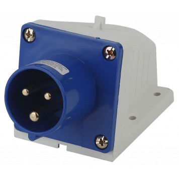 Вилка прямая 2P+PE Эра VS-16-2P-PE-IP44