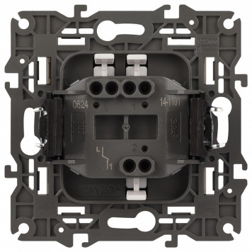 Выключатель одноклавишный без рамки Эра Эра Elegance 14-1101-04-4