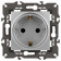 Розетка с заземлением и со шторкой, без рамки Эра Эра Elegance 14-2102-03