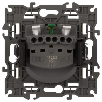 Розетка с заземлением и со шторкой, без рамки Эра Эра Elegance 14-2102-04-2