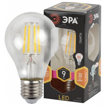 Лампа светодиодная Эра F-LED F-LED A60-9W-827-E27-1