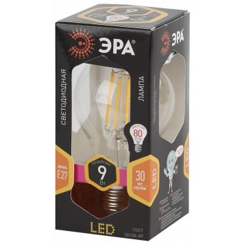 Лампа светодиодная Эра F-LED F-LED A60-9W-827-E27-4