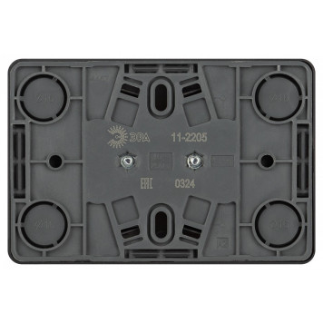 Розетка двойная с заземлением и со шторкой Эра Эра Эксперт 11-2205-05-2