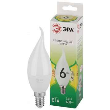 Лампа светодиодная Эра Green Line LED BXS-6W-830-E14 GL-1