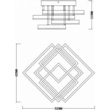 Потолочная люстра Escada Union 10229/4LED White-5