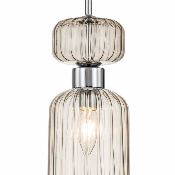 Подвесной светильник Escada Gloss 1141/1S Chrome/Beige-3