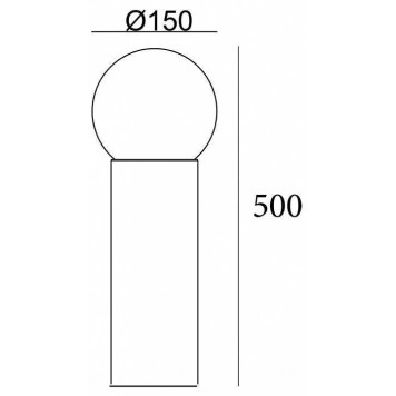 Наземный низкий светильник Escada 30001 30001G/01-2
