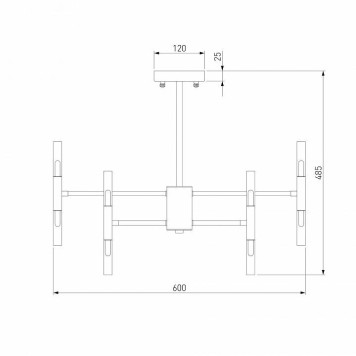 Люстра на штанге Bogate apos;s Bastone 345 Smart-3